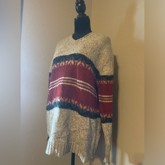 Vintage Structure 100% Wool Sweater Size Large Made in Hong Kong - Picture 3 of 7